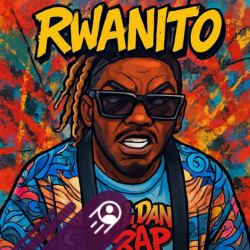 Rwanito, Juanito Martin, sunglases, dreadlocks, caricature, rap and slam mauritian artist